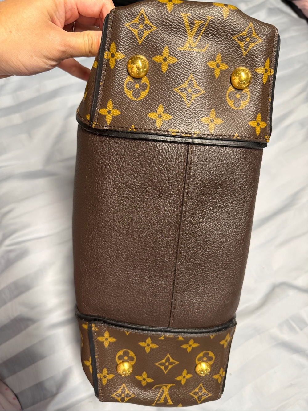 Louis Vuitton W Tote PM Brown Canvas/Leather - Picture 7 of 16